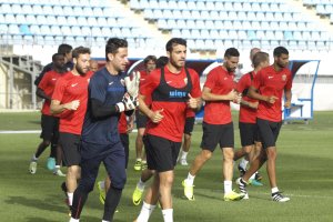 Carrera continua para calentar.