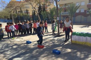 Una de las estaciones del circuito de juegos.