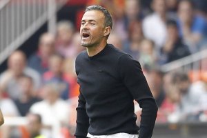 Luis Enrique en la Copa de Catalunya.