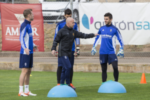Entrenamiento del Zaragoza.