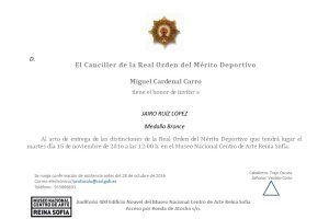 El comunicado oficial que ha recibido Jairo Ruiz.