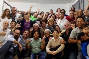 Miembros de la asociación recientemente constituida.