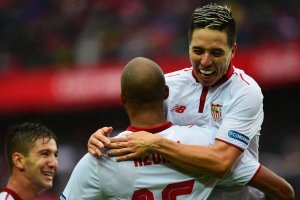 Alegría sevillista.