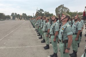 Formación de legionarios el 20 de septiembre