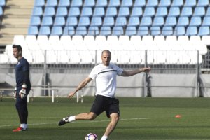 Fernando Soriano en el entrenamiento.