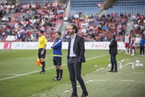 Vicente Moreno en el Almería 1-2 Nástic.