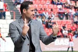 Vicente Moreno, entrenador del Nástic.