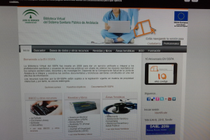 Portal web de la Biblioteca Virtual del SAS.