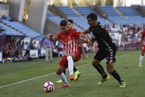 Imagen del partido entre la UD Almería y el Lugo.