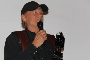 Terence Hill, con el Premio Tabernas de Cine.