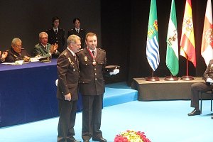 El comisario Adolfo Castaño y José Madrid.