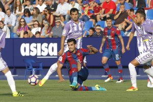 Chema en el partido ante el Valladolid.
