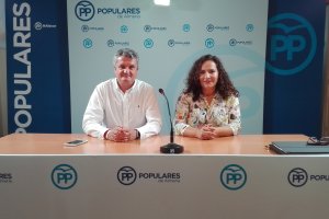 Juan de la Cruz Belmonte y Catiana Soriano en la rueda de prensa.
