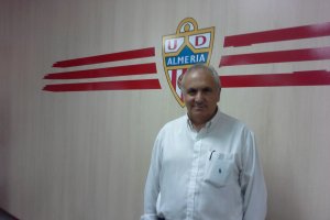 Alfonso García, este martes antes de bajar al vestuario.