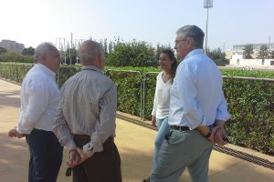 Alfonso con Guillén, Bonillo y Lorena.