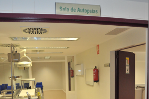 Sala de autopsias del Instituto de Medicina Legal de Almería.