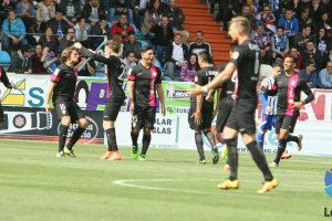 Imagen de la última victoria fuera: Ponferrada.