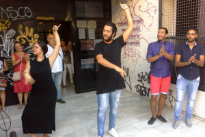 Danza en un acto reivindicativo de las ampas de los conservatorios.