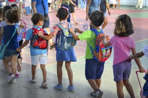 Escolares en el inicio de curso.