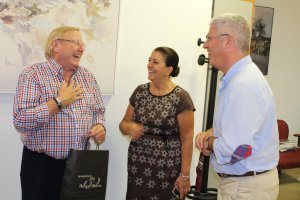 Peter Fischer contó varias anécdotas familiares.