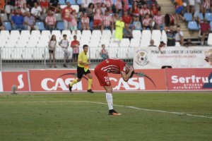 José Ángel se desespera en el Almería-Lugo.