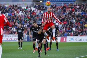 Quique en el partido de la temporada pasada.