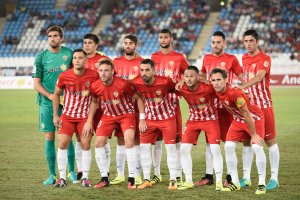 El once del Almería en Copa con Isidoro, José Ángel e Iván.