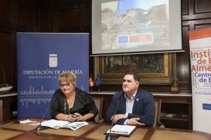 Presentación de los circuitos con Nieves Molina y Francisco Alonso, ayer.