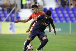 Una jugada del partido.