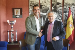 El alcalde de Almería con el presidente Alfonso García.