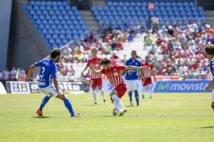 José Ángel Pozo en una jugada del encuentro.