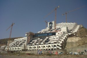 Proceso de construcción del Algarrobico.