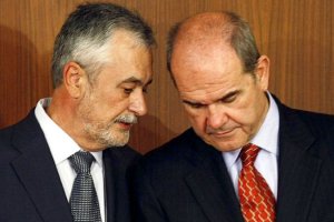 Los dos expresidentes de la Junta de Andalucía.