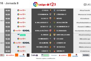 Horarios de la séptima jornada de Liga.