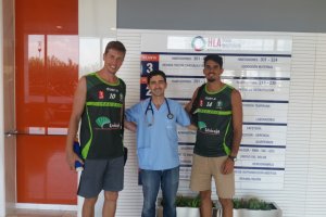 Los jugadores realizaron las pruebas médicas en el Hospital Mediterráneo.