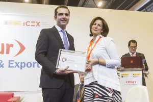 Imagen del alcalde en la última edición de Fitur