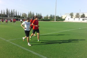 Dubarbier corriendo en el campo Anexo.