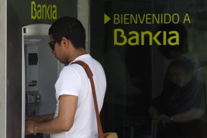 Oficina de una entidad bancaria.