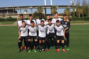 La Cañada en su visita al Estadio del Mediterráneo.