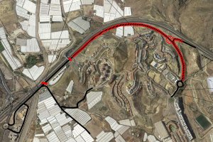 Plano del tramo que se cortará al tráfico.