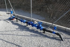 Instalación realizada para garantizar el agua potable.