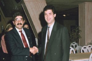 Pepe González con Villar.