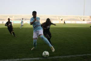 El jugador celeste en acción.