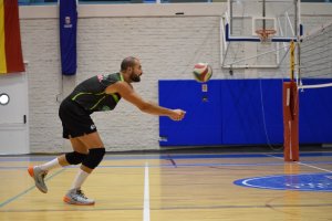 Manuel Parrés en la sesión de entrenamiento.