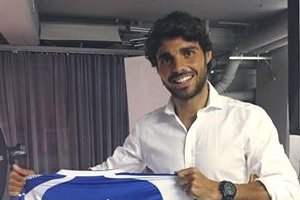 Galán con su nueva camiseta.