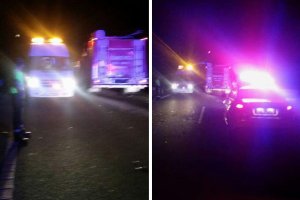 Imágenes del dispositivo montado en el lugar del accidente.