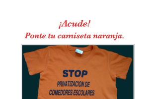 Cartel de la manifestación prevista para el lunes 12.