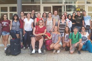Imagen del grupo de estudiantes que participan este año en esta iniciativa.