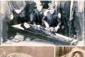 Un difunto en La Muleria de Cuevas en su ataud; una niña de Mojácar y Magdalena Belpaire, esposa de Siret, amortajada.