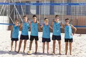 Jugadores del CN Almería que lograron la plata.